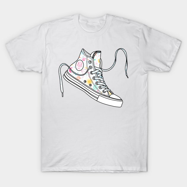 Libra high tops - Pastel colours T-Shirt by MickeyEdwards